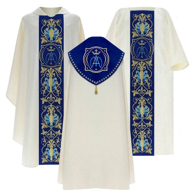 Marian set of liturgical vestments SET-872