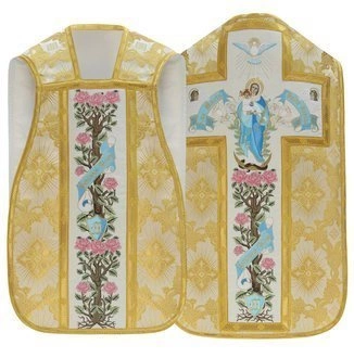 Chasuble romaine mariale "Ave Maria" R473-K9