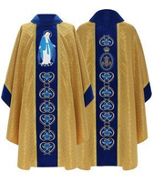 Chasuble gothique "Notre-Dame des Grâces" 448-AGN61g