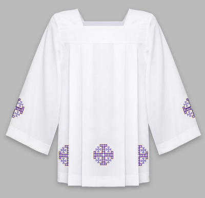 Surplice "Jerusalem crosses" K4-F