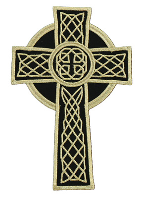 Gestickte Applikation „Keltisches Kreuz“ AP-CROSS3-CZ