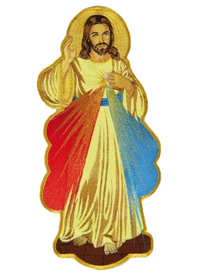 Applique brodée "La Miséricorde Divine"
