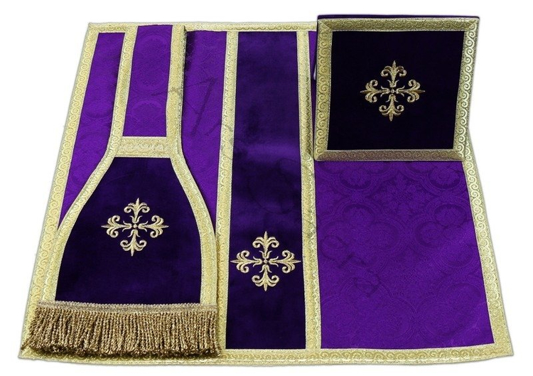 Burse, maniple, chalice veil VMB-AF25