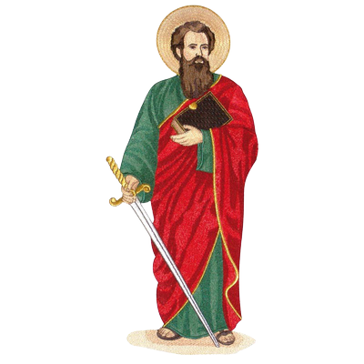 Aplique bordado "San Pablo"