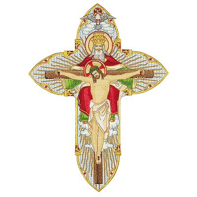Aplique bordado "Santísima Trinidad"
