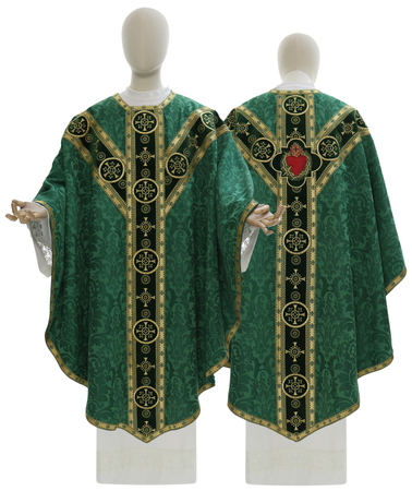 Casulla semigótica "Corazón de Jesús" GY882-AZ26