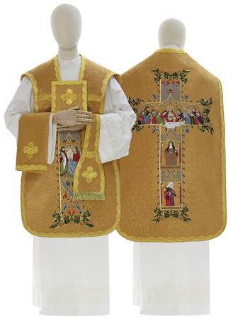 Chasuble romaine "Dernière Cène" R916-G63
