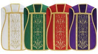Conjunto de 4 casullas romanas SET-RH1-25
