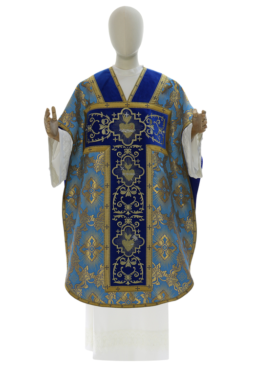 Casulla "San Felipe Neri" "Corazón de Jesús, María, José" F822-AN9-PEL