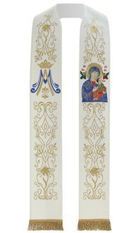 Étole gothique "Notre Dame du Perpétuel Secours" SH26-K