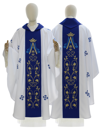 Chasuble gothique mariale 663-BN