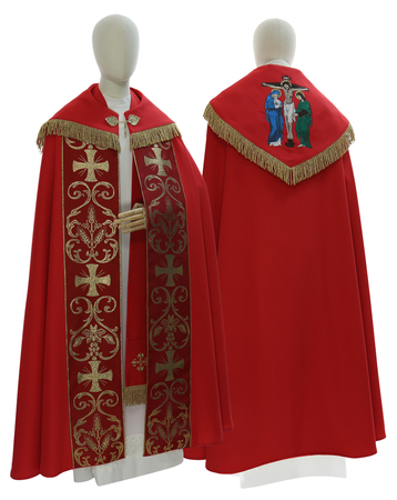 Piviale Gotico "Crocifissione" K027-Ch6f