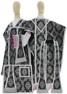 Silk chasuble "St. Philip Neri" F068-CZS9