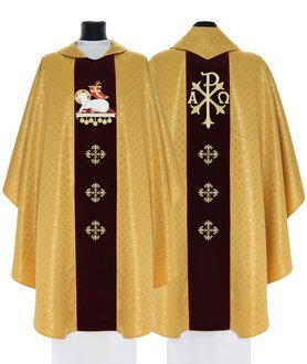 Casulla gótica "Cordero de Dios" 799-AGC61