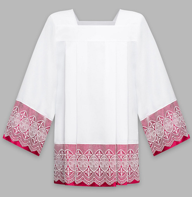 Surplice with purple lining K11-F