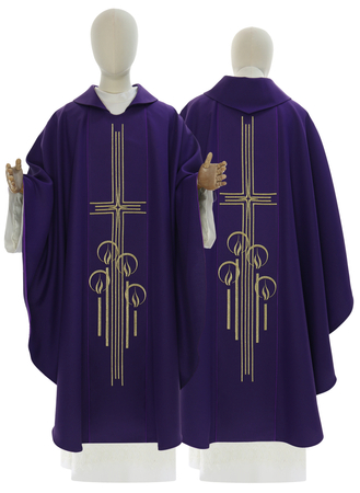 Chasuble gothique "Avent" 527-F