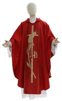 Gothic Chasuble "IHS with ears of corn"
