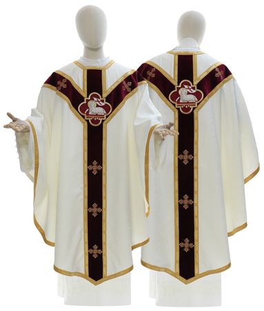 Chasuble semi-gothique "Agneau" GY880-AKC26