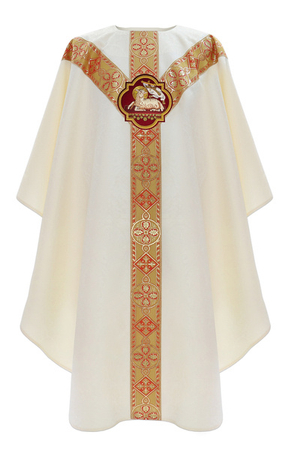 Semi Gothic Chasuble "Lamb" GY114-12