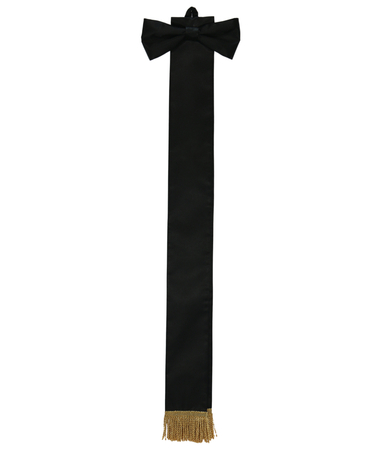 Sash black 10cm WSTA-CZ-G