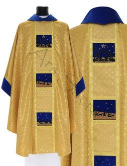 Chasuble gothique "Noël" 759-AGN61g