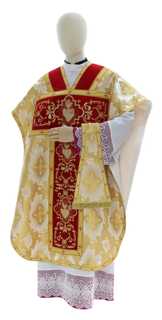 Chasuble "Saint Philippe Neri" "Coeur de Jésus, Marie, Joseph" F822-AKC9