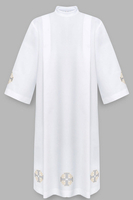 Albe mit goldenen Jerusalemkreuzen A4-G