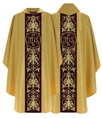 Chasuble gothique IHS