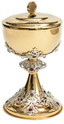 Ciborium decorated with rubies