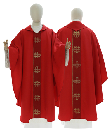 Gotische Kasel "Jerusalemkreuze" 103-C
