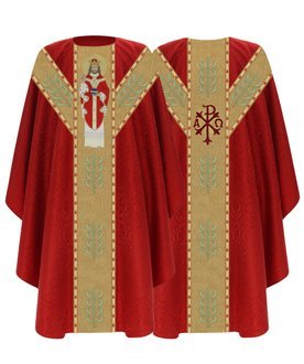 Halbgotische Kasel "Christus der König" GY466-C25