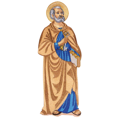 Embroidered Applique "Saint Peter"
