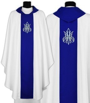 Chasuble gothique mariale 696-BN
