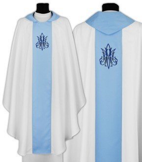 Chasuble gothique mariale 697-BN