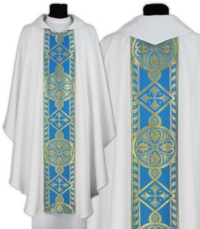 Chasuble gothique mariale 013-BN