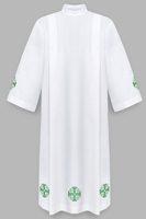 Alb with green Jerusalem crosses A4-Z