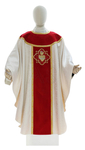 Casulla gótica "Corazón de Jesús, María, José" G822-A25