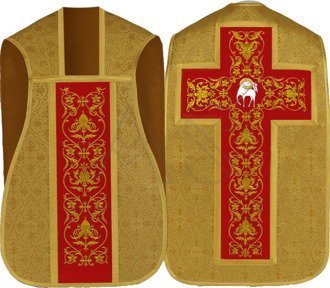 Roman chasuble "Lamb" R724-GC16