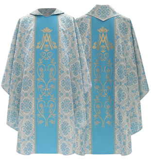 Chasuble gothique mariale 085-N14