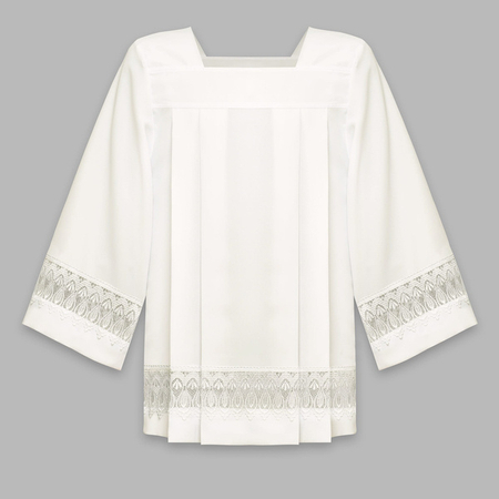Crème Surplis avec de la dentelle K2-K