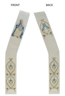 Marian deacon stole "Mother of the Divine Providence" SD428-K