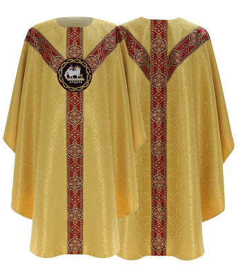 Chasuble semi-gothique "Agneau" GY215-GC25