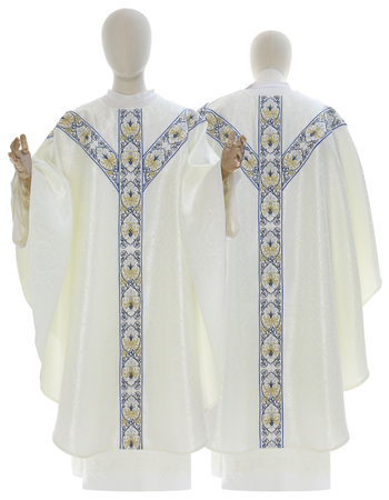 Chasuble semi-gothique mariale GY637-KN25