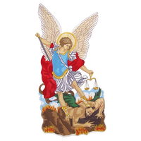 Applicazione ricamata "San Michele Arcangelo"
