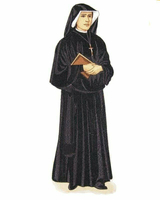 Aplique bordado "Santa Faustina"