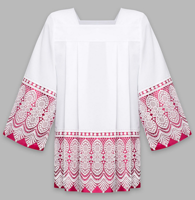 Surplice with purple lining K21-F