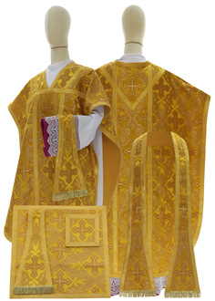 Casulla de seda "San Felipe Neri" F068-G64
