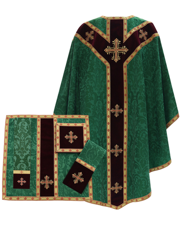 Chasuble, bourse, manipule, voile de calice GYGVMB784-26