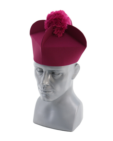 Purple biretta 4 corner B-8