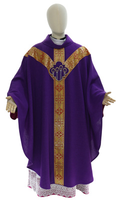 Halbgotische Kasel "Advent" Y114-F27g-AP